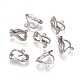 304 Stainless Steel Clip-on Earring Findings X-STAS-P206-02P-1