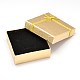Boîtes carrées de bijoux en carton CBOX-L001-09-4