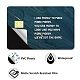 Etiquetas engomadas impermeables de la tarjeta del plástico del pvc DIY-WH0432-062-3