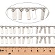 Cadenas de eslabones de latón chapado en rack CHC-A007-03P-1