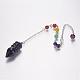 Natural/Synthetic Gemstone Chakra Pointed Dowsing Pendulums G-E338-08-2