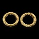 Nickel Free & Lead Free Golden Alloy Linking Rings PALLOY-J218-076G-1