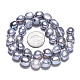Fili di perle di perle d'acqua dolce coltivate naturali PEAR-N014-10B-6