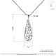 Brass Pendant Necklaces NJEW-AA00076-88S-2