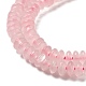 Natürlichen Rosenquarz Perlen Stränge G-Z030-A08-01-3