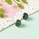 Полукруглые серьги-гвоздики из натуральных смешанных драгоценных камней для девушек и женщин EJEW-JE04664-5