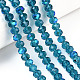 Chapelets de perles en verre électroplaqué EGLA-A034-T8mm-L25-4