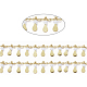 Chaînes de perles de verre faites à la main de 3.28 pied X-CHC-E020-01L-2