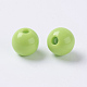 Acrylique opaque billes bricolage perles rondes en vrac X-PAB705Y-6-2