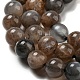 Naturali nera perle di pietra di luna fili G-A219-A01-01-3