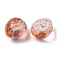 Perles de verre peintes par pulvérisation transparent GLAA-R215-01-B06-3