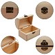Unfinished Pine Wood Jewelry Box CON-WH0072-11-4