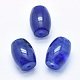 Perle di vetro pietra blu anguria G-P384-U07-1