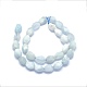 Chapelets de perles en aigue-marine naturelle G-O170-25A-2
