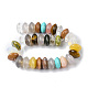 Natural & Synthetic Mixed Gemstone Beads Strands G-F743-05D-3