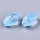 Transparent Spray Painted Glass Beads GLAA-N035-013-D04-2