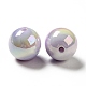 Placage uv perles acryliques irisées arc-en-ciel opaques MACR-D063-01B-04-3