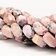 Chapelets de perles en opale rose naturelle G-P134-07-1