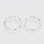 304 anello di congiunzione in acciaio inox, anello, colore acciaio inossidabile, 12x0.8~1mm