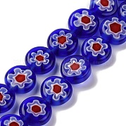 Ручной работы millefiori стеклянные бусины нитки LAMP-G164-04G