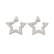 Серьги-каффы со звездами из кубического циркония KK-A228-06P