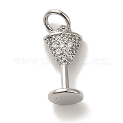 Кубические подвески из латуни с микропаве KK-U027-07P-01