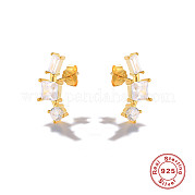 S925 geometrische Ohrstecker aus Sterlingsilber WD8941-1
