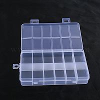 Wholesale SUPERFINDINGS 3 Pack Clear Plastic Beads Storage Containers Boxes  with Lids 19.8x12.3x1.7cm Small Rectangle Plastic Organizer Storage Cases  for Beads Cards Cotton Swab Ornaments Craft 