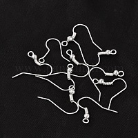 Ohrringschmuck Zubehör Eisen versilberte Ohrringhaken X-E135-S