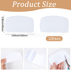 10 Paar selbstklebende Schuhreparaturflicken aus Polyester&nbsp;FIND-CY0002-07B