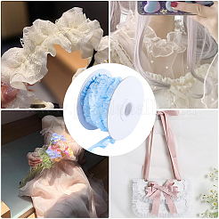Garniture de cordon élastique en chinlon plat de 10 mètre&nbsp;OCOR-WH0070-75A