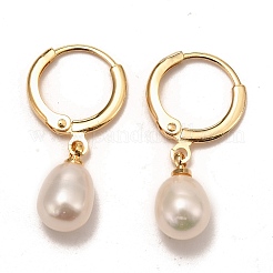 Orecchini a cerchio in ottone&nbsp;X-EJEW-D275-02G-01