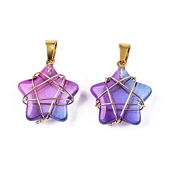 Murano Anhänger & Charms&nbsp;GLAA-T023-06J