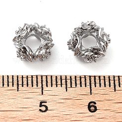Perle di zirconi cubici trasparenti in micro pavè di ottone&nbsp;KK-U028-27P