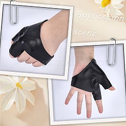 Guanti in pelle PU con un dito&nbsp;AJEW-WH20195-25
