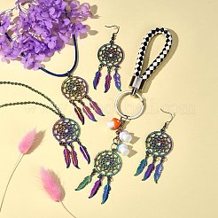 Grandi pendenti in lega color arcobaleno&nbsp;PALLOY-SZ0001-30