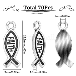 70 pendentif en alliage de zinc de style tibétain&nbsp;FIND-SC0006-28