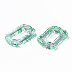 Transparentem Acryl Verknüpfung Ringe&nbsp;OACR-N009-017A-13
