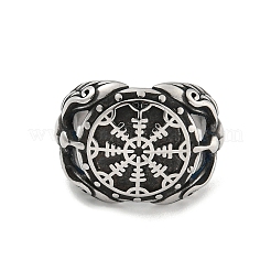Ring aus Edelstahl 304&nbsp;RJEW-B055-04AS-14