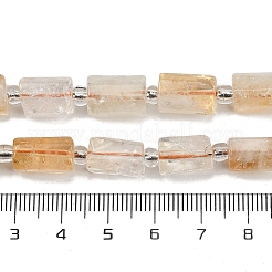 Natürliche gelbe Quarzperlen Stränge&nbsp;G-G162-D07-01