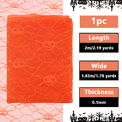 Tessuto in pizzo di poliestere a tema Halloween&nbsp;DIY-WH0699-75E