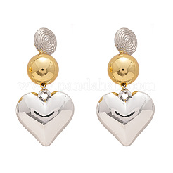 Pendientes colgantes de acrílico con forma de corazón&nbsp;FS-WGAB050-01