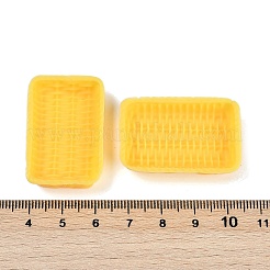 Cabochon in resina a forma di cestino in rattan&nbsp;RESI-Q014-07G