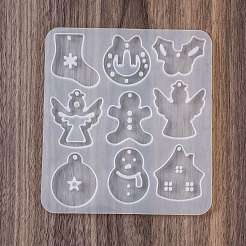 Weihnachtsanhänger DIY Silikonform&nbsp;DIY-K073-19D