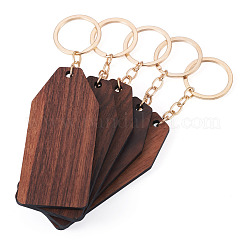 Porte-clés pendentifs en bois de noyer&nbsp;KEYC-TAC0034-06E