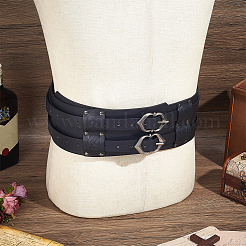 Vintage-Wikinger-Kettengürtel aus PU-Leder und Legierung für Herren&nbsp;AJEW-WH0077-132A