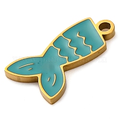 304 Edelstahl-Emaille-Anhänger&nbsp;STAS-M105-01G