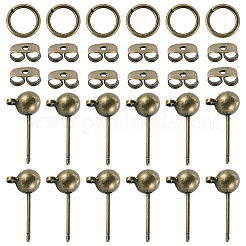 20 Stück Ohrstecker-Verschluss aus Messing mit Kugel&nbsp;FIND-TA0011-06AB