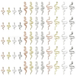 60 Stück 12 Stile Zinklegierungs-Cabochons&nbsp;MRMJ-CJ0001-23