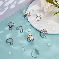 DIY-Sets zur Herstellung runder Manschettenringe&nbsp;DIY-UN0008-10